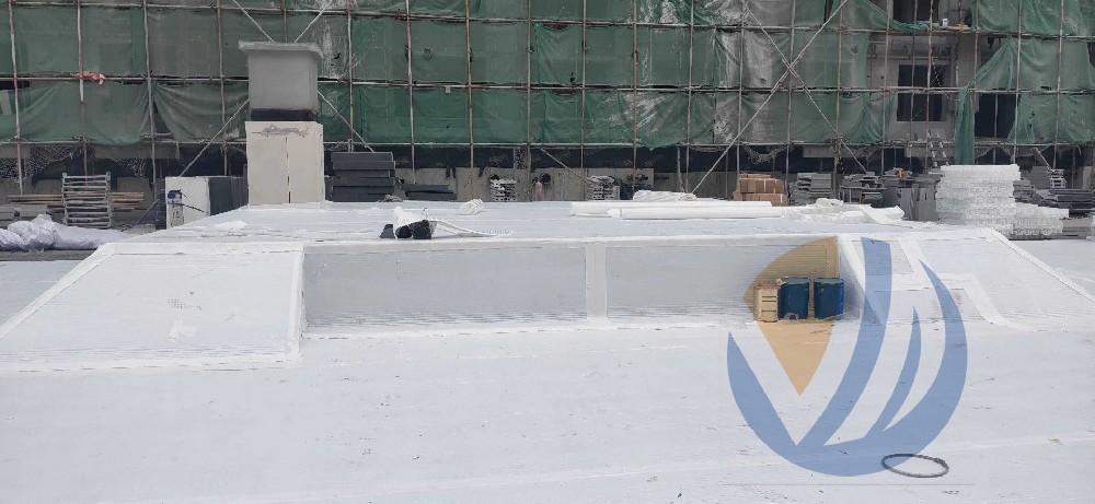 车库顶板绿化虹吸排水板铺设项目